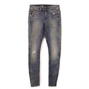G-Star Raw Midge Mid Rise Skinny Jeans Size 25 Superstretch Lt Vintage NWT B78
